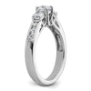 3 Stone Diamond Semi-Mount Engagement Rings