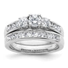 3 Stone Diamond Semi-Mount Engagement Rings