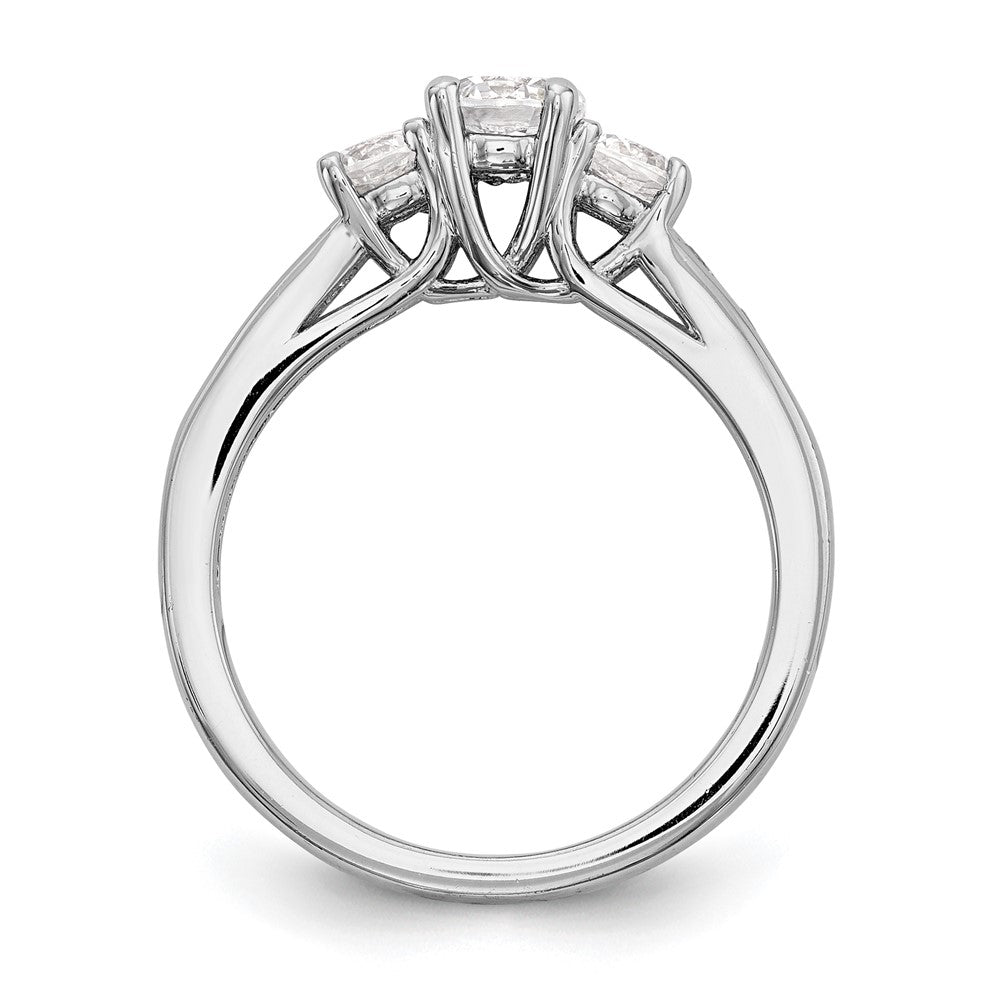 3 Stone Diamond Semi-Mount Engagement Rings