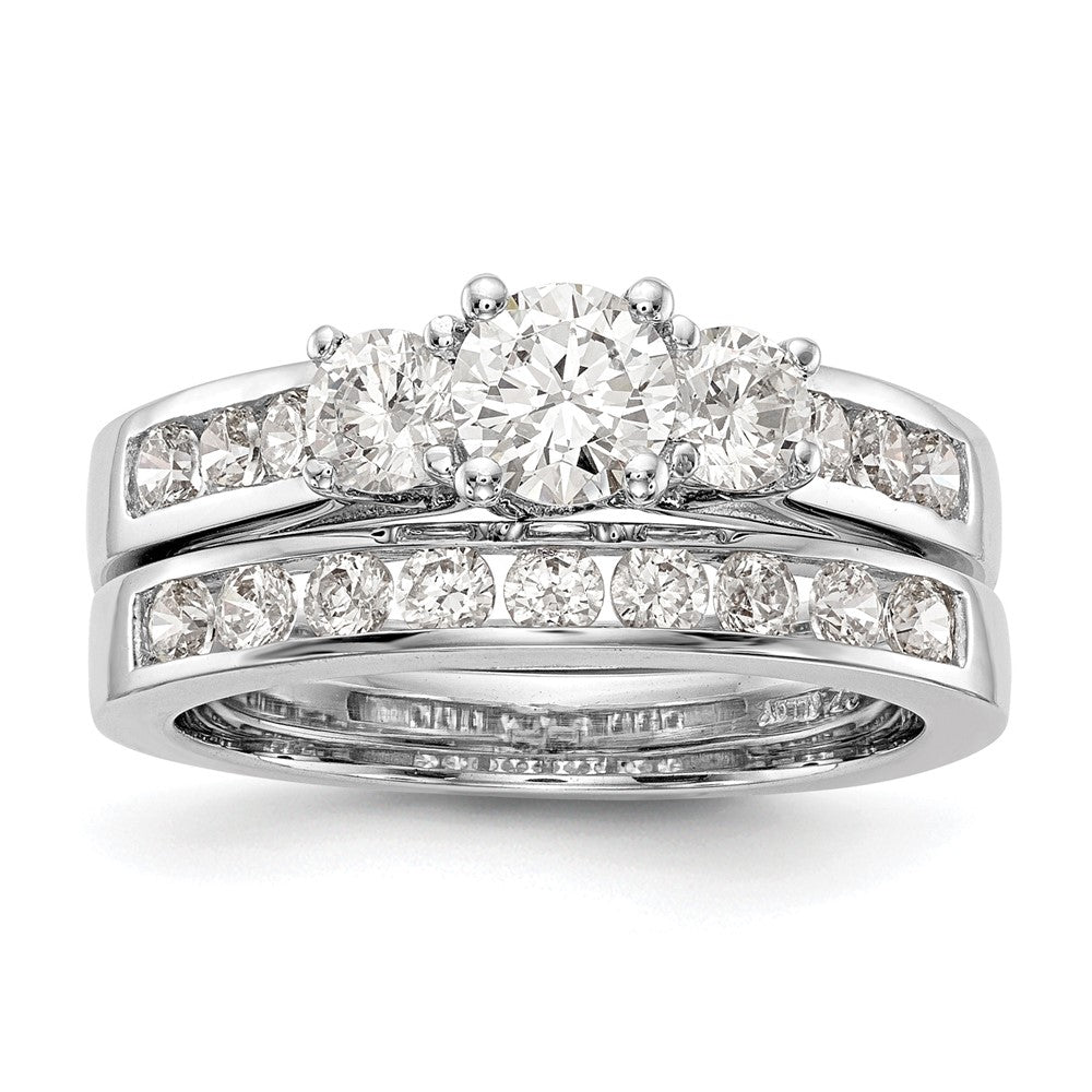 3 Stone Diamond Semi-Mount Engagement Rings