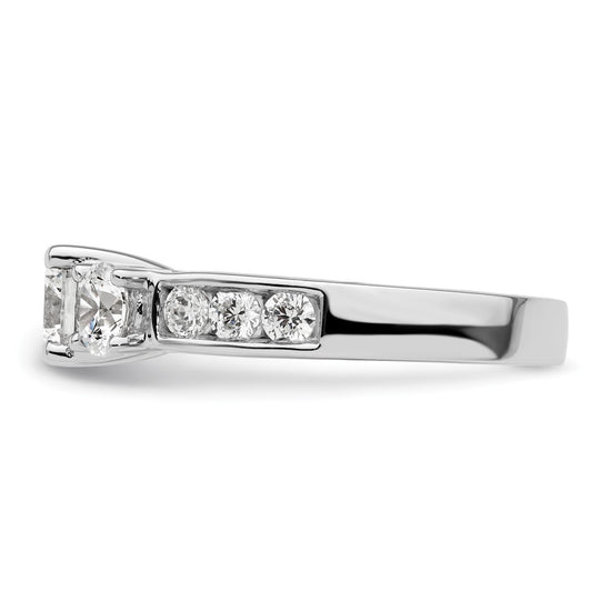 3 Stone Diamond Semi-Mount Engagement Rings