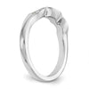 14k White Gold 1/8 carat Lab Grown Diamond VS/SI+ G+ Complete Wedding Band