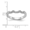 14k White Gold 1/8 carat Lab Grown Diamond VS/SI+ G+ Complete Wedding Band