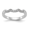 14k White Gold 1/8 carat Lab Grown Diamond VS/SI+ G+ Complete Wedding Band