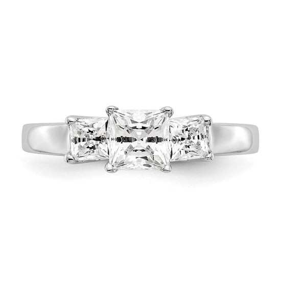 3 Stone Diamond Semi-Mount Engagement Rings