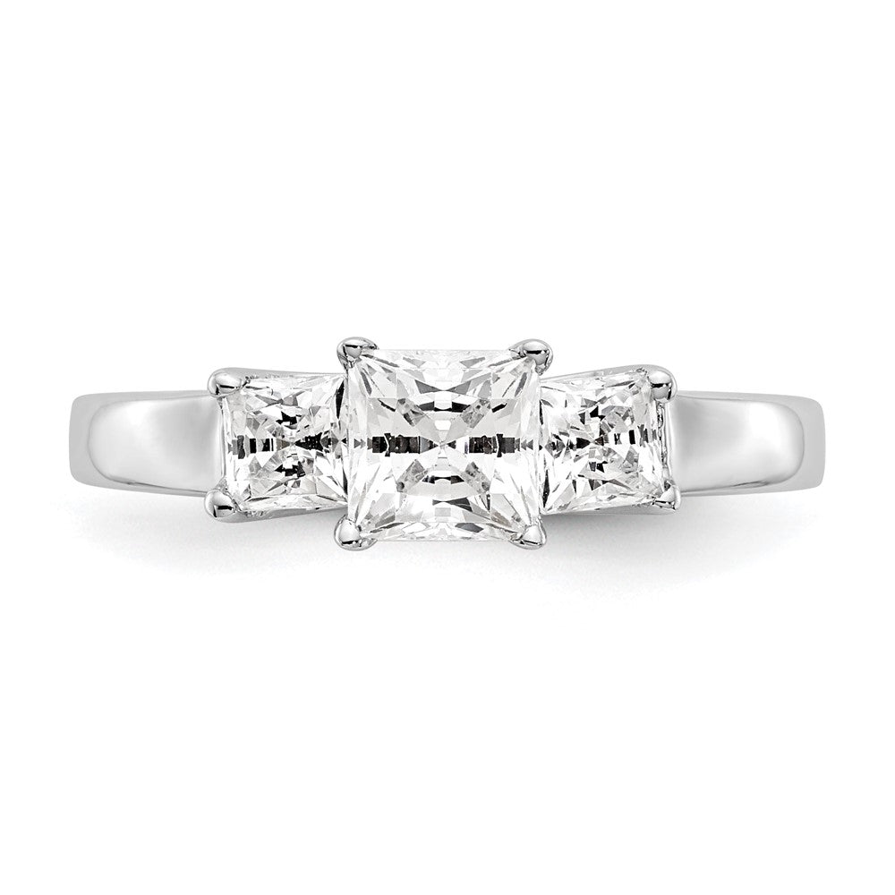 3 Stone Diamond Semi-Mount Engagement Rings