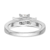 3 Stone Diamond Semi-Mount Engagement Rings