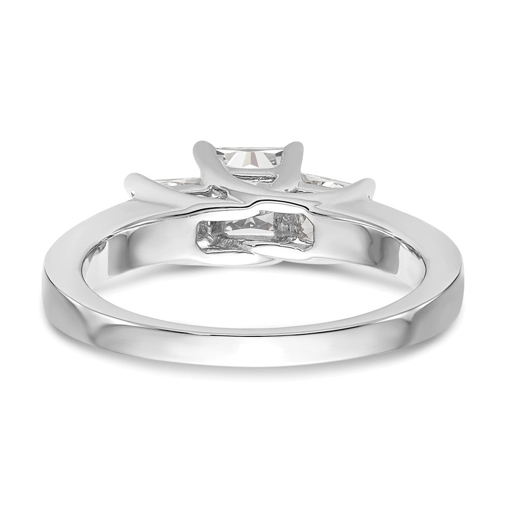 3 Stone Diamond Semi-Mount Engagement Rings