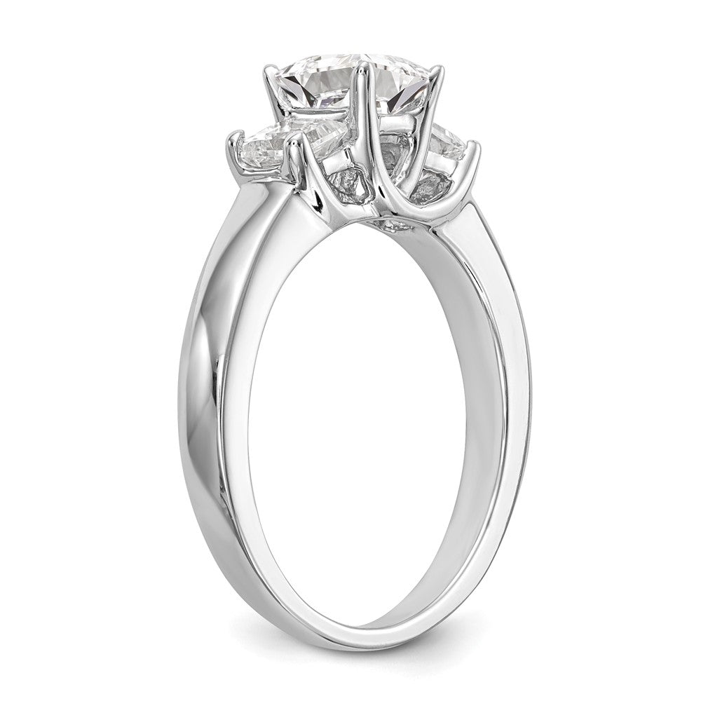 3 Stone Diamond Semi-Mount Engagement Rings