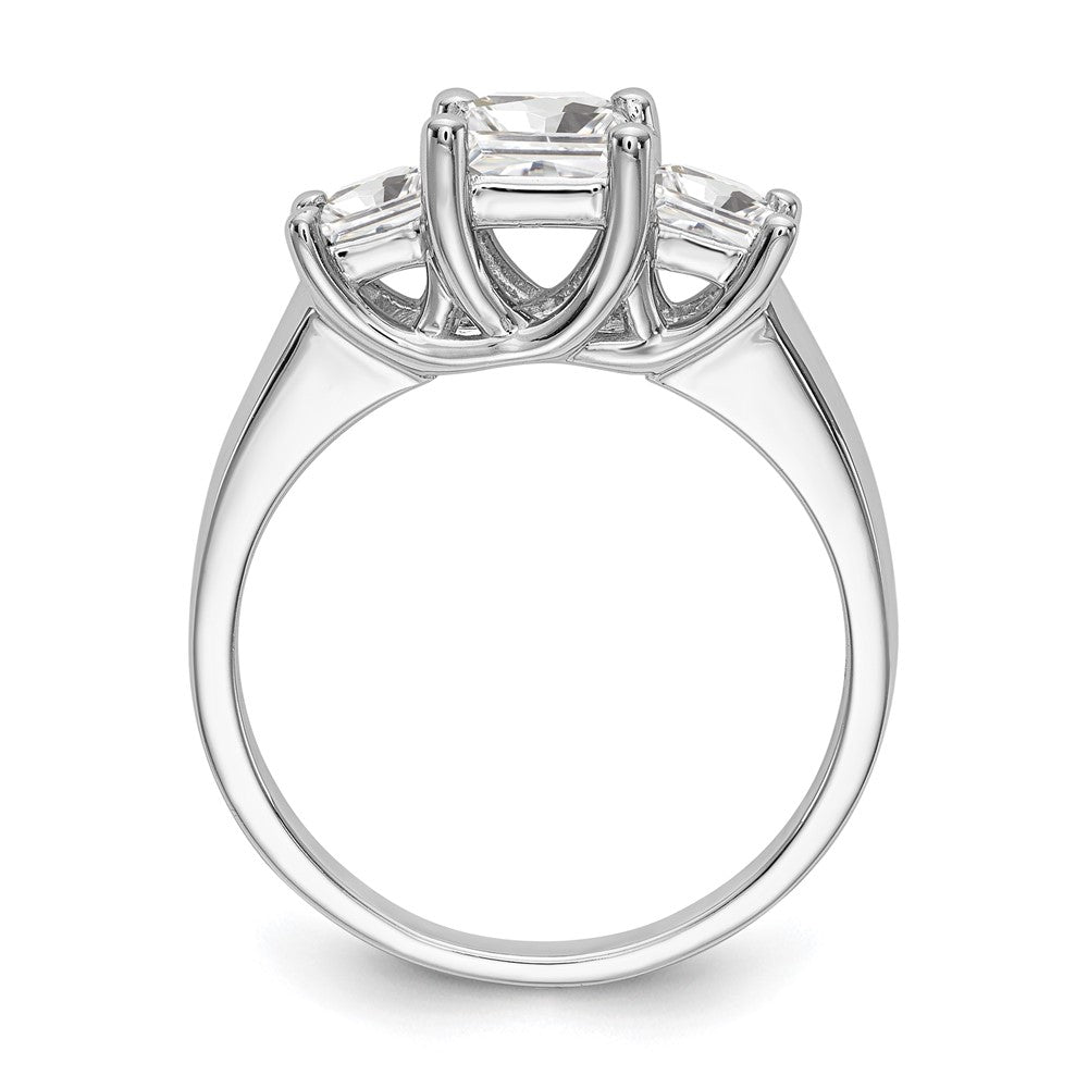3 Stone Diamond Semi-Mount Engagement Rings