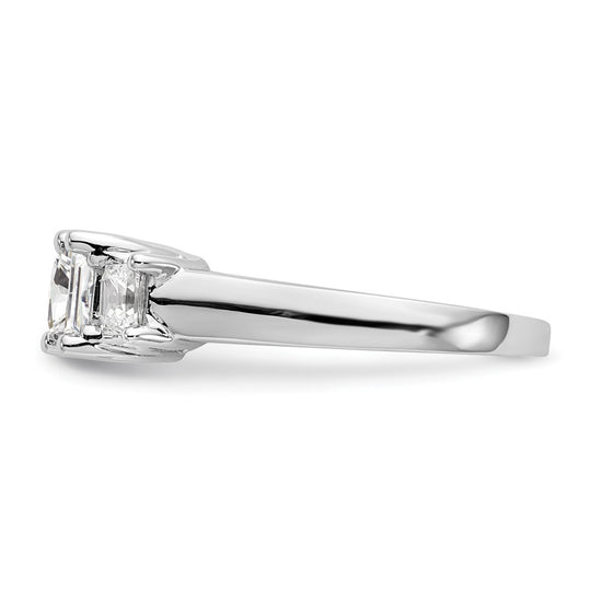3 Stone Diamond Semi-Mount Engagement Rings