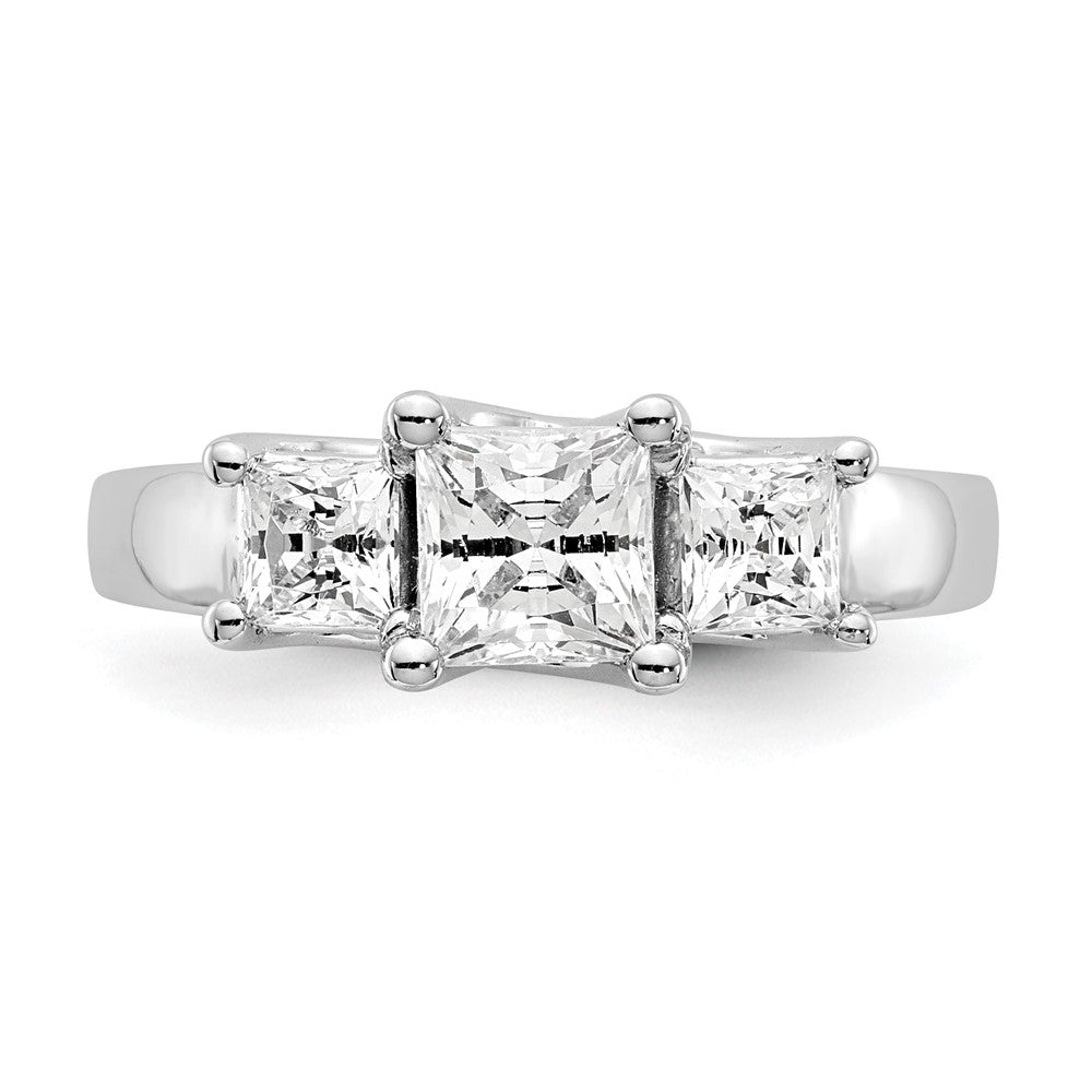 3 Stone Diamond Semi-Mount Engagement Rings