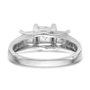 3 Stone Diamond Semi-Mount Engagement Rings