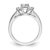 3 Stone Diamond Semi-Mount Engagement Rings