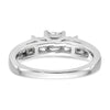 3 Stone Diamond Semi-Mount Engagement Rings