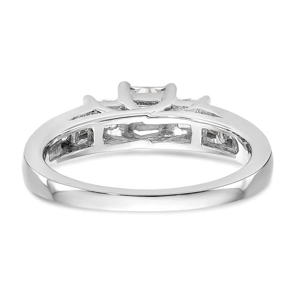 3 Stone Diamond Semi-Mount Engagement Rings