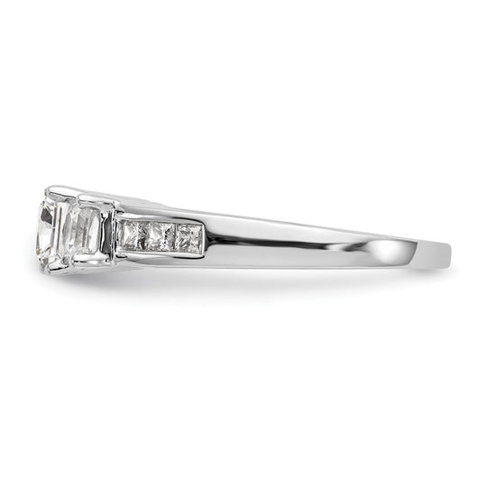 3 Stone Diamond Semi-Mount Engagement Rings