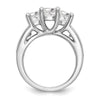 3 Stone Diamond Semi-Mount Engagement Rings