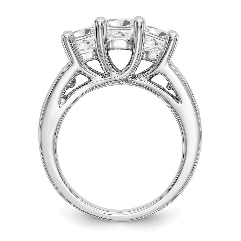 3 Stone Diamond Semi-Mount Engagement Rings