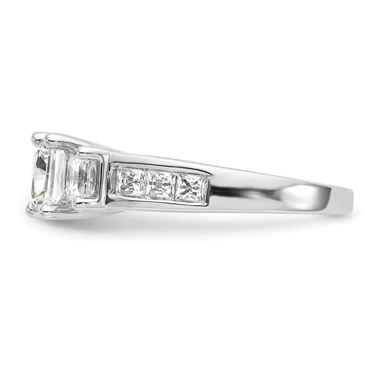 3 Stone Diamond Semi-Mount Engagement Rings
