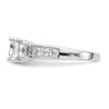 3 Stone Diamond Semi-Mount Engagement Rings