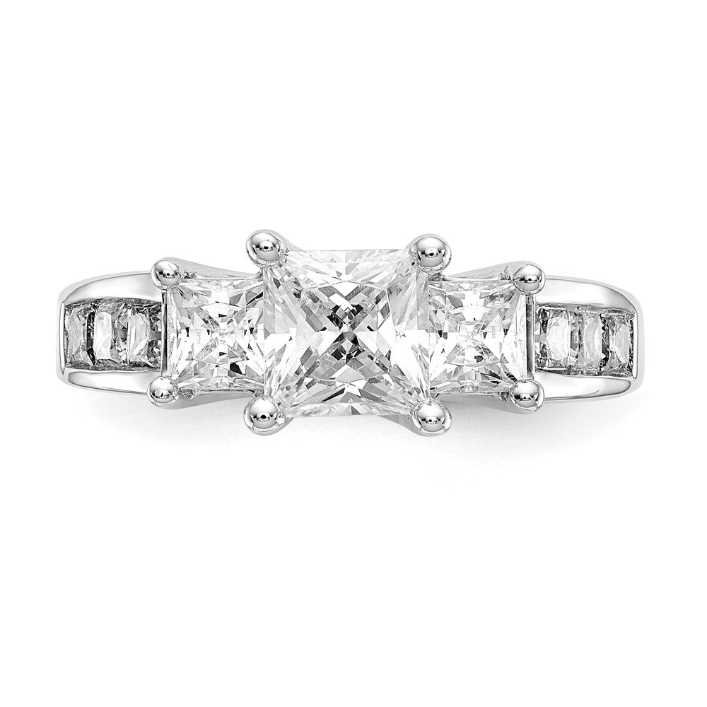 3 Stone Diamond Semi-Mount Engagement Rings