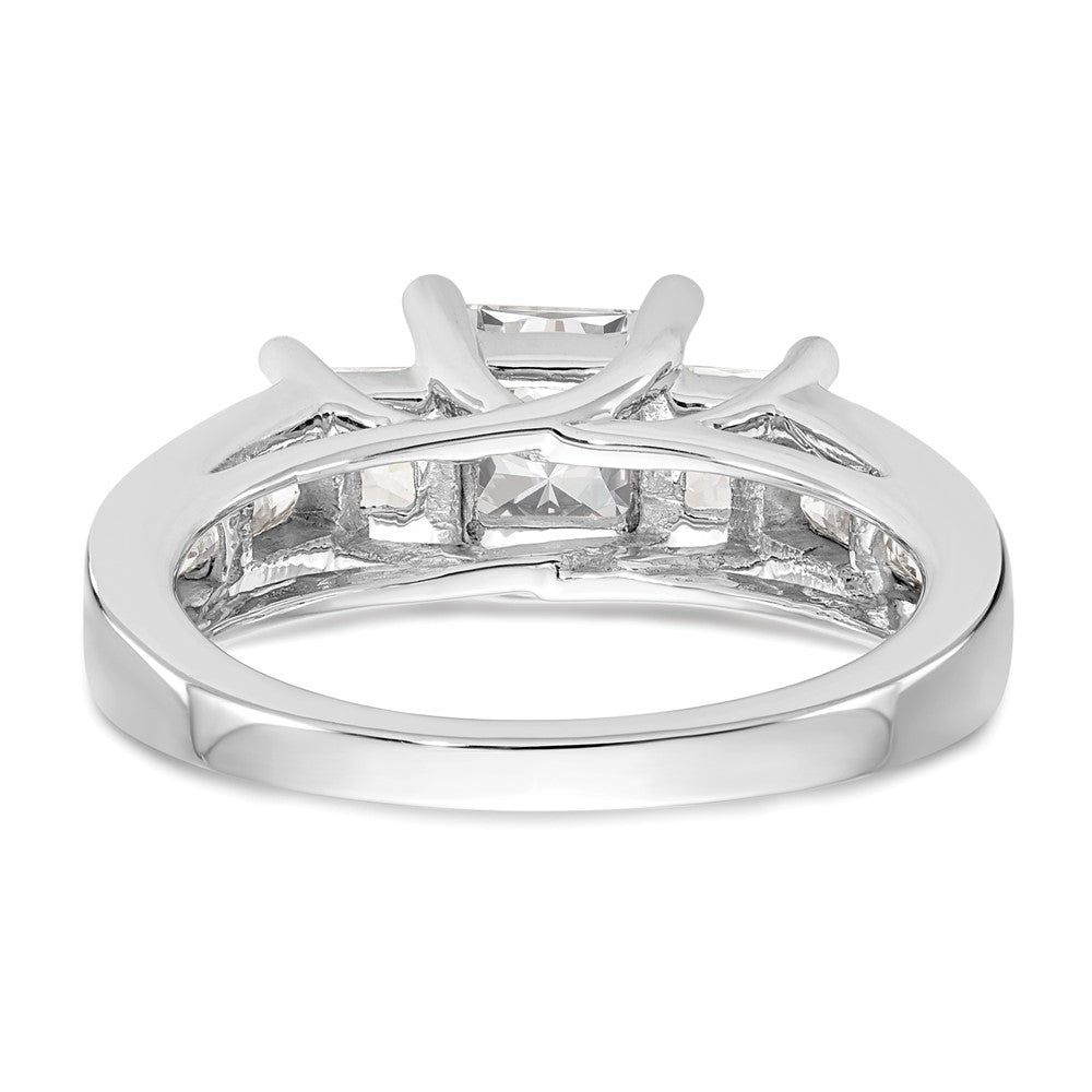 3 Stone Diamond Semi-Mount Engagement Rings