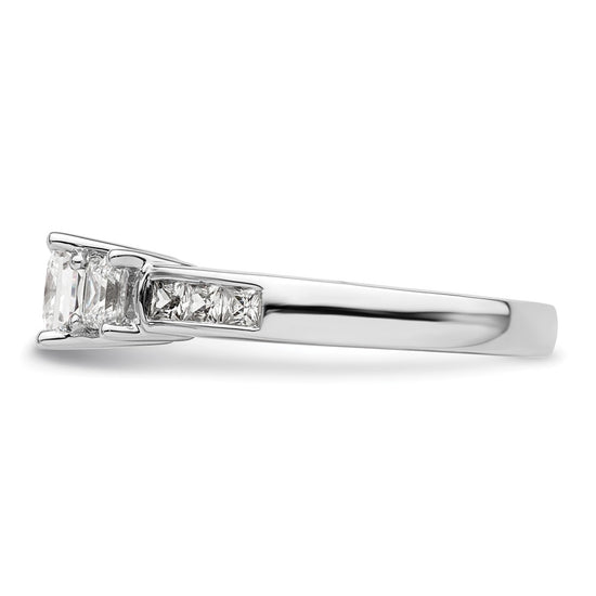 3 Stone Diamond Semi-Mount Engagement Rings