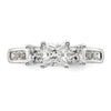 3 Stone Diamond Semi-Mount Engagement Rings