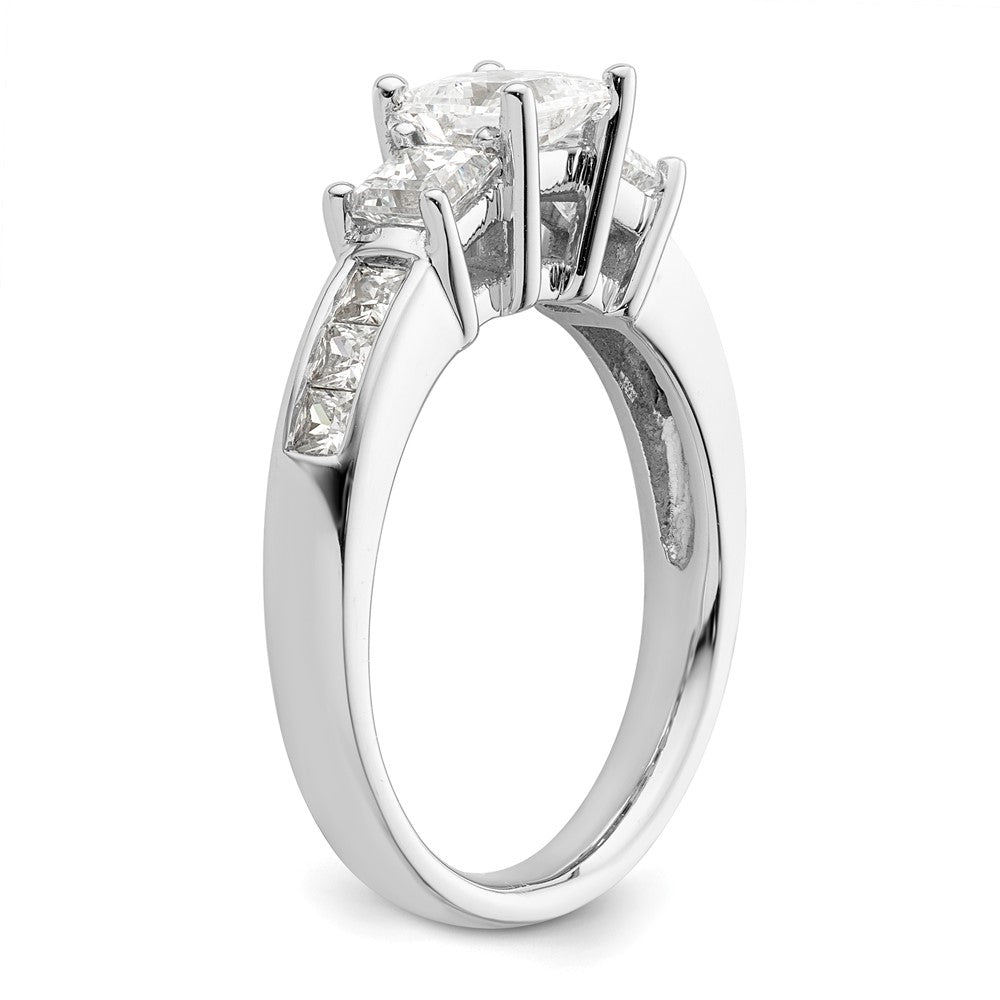 3 Stone Diamond Semi-Mount Engagement Rings
