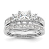 3 Stone Diamond Semi-Mount Engagement Rings