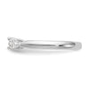 3 Stone Peg Set Semi-Mount Engagement Rings