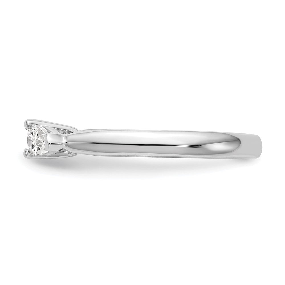 3 Stone Peg Set Semi-Mount Engagement Rings