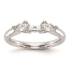 3 Stone Peg Set Semi-Mount Engagement Rings
