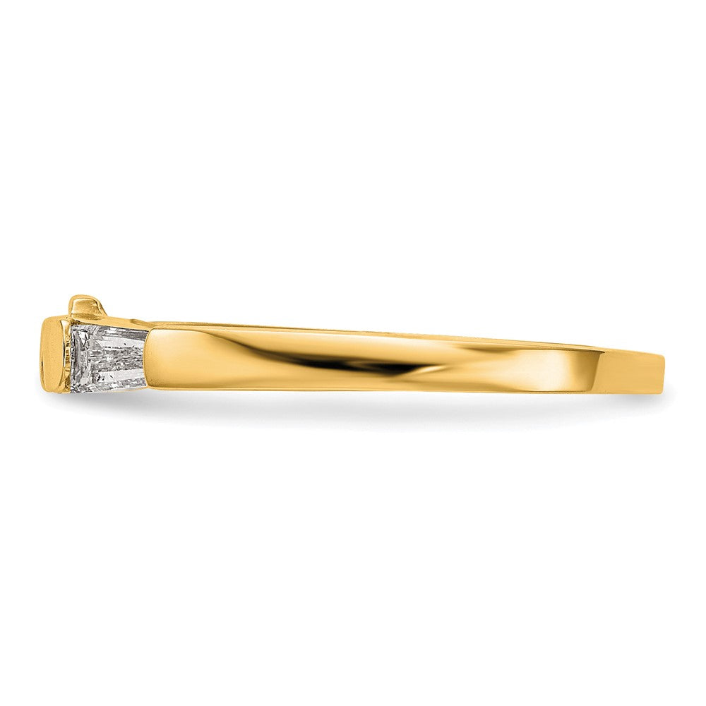 14K Diamond Wedding Band