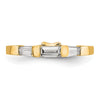 14K Diamond Wedding Band