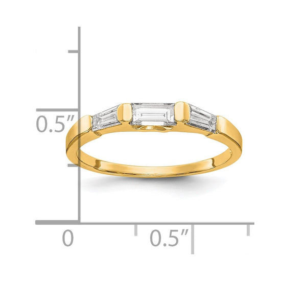 14K Diamond Wedding Band