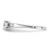 3 Stone Peg Set Semi-Mount Engagement Rings