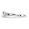 3 Stone Peg Set Semi-Mount Engagement Rings