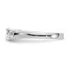 3 Stone Peg Set Semi-Mount Engagement Rings
