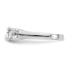 3 Stone Peg Set Semi-Mount Engagement Rings