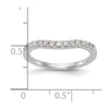 14K White Gold 1/3 carat Diamond Complete Wedding Band