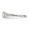 3-Stone Peg Set Semi-mount Engagement Rings