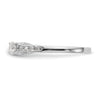 3 Stone Peg Set Semi-Mount Engagement Rings