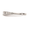3 Stone Peg Set Semi-Mount Engagement Rings