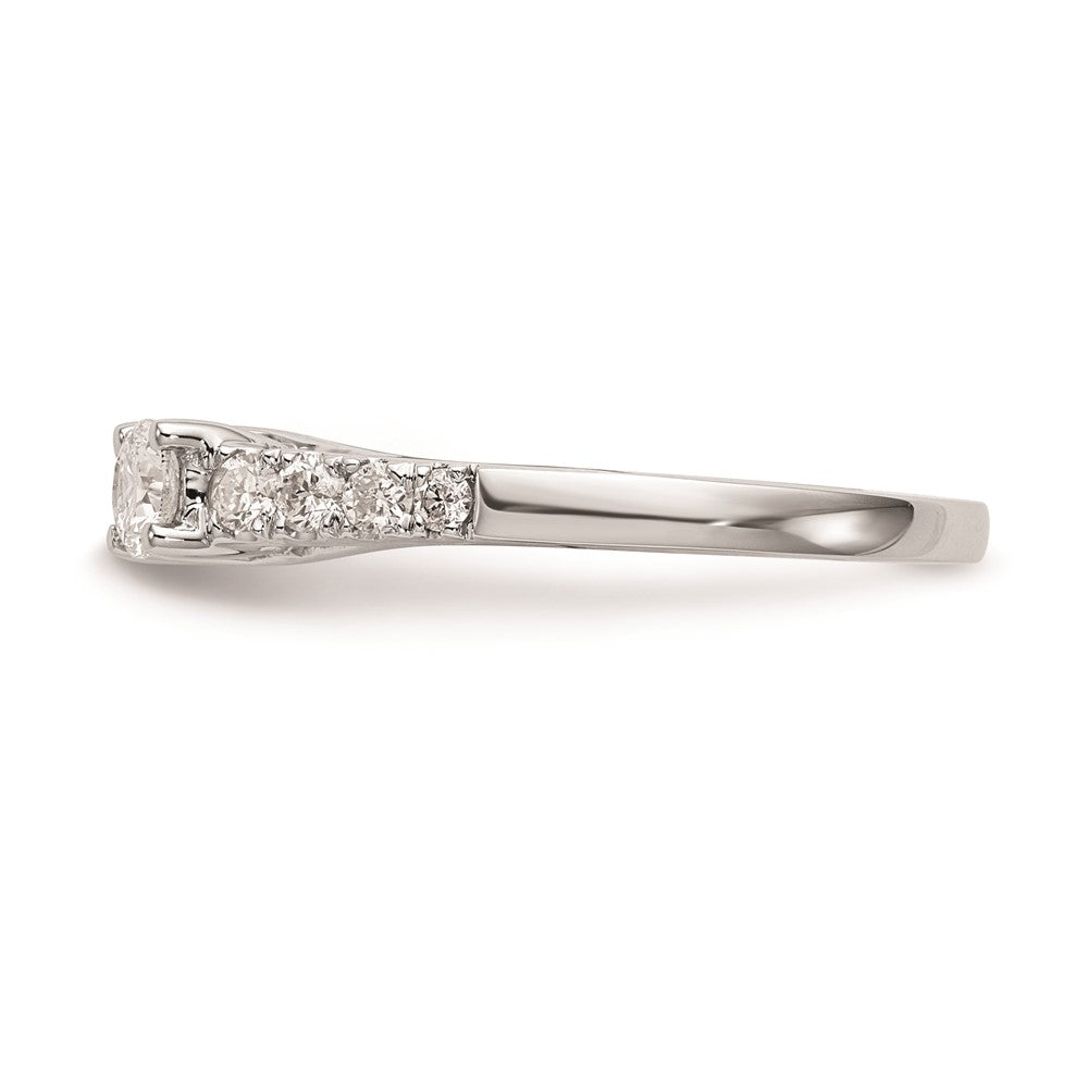 3 Stone Peg Set Semi-Mount Engagement Rings