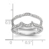 14K White Gold 1/3 carat Diamond Complete Ring Guard