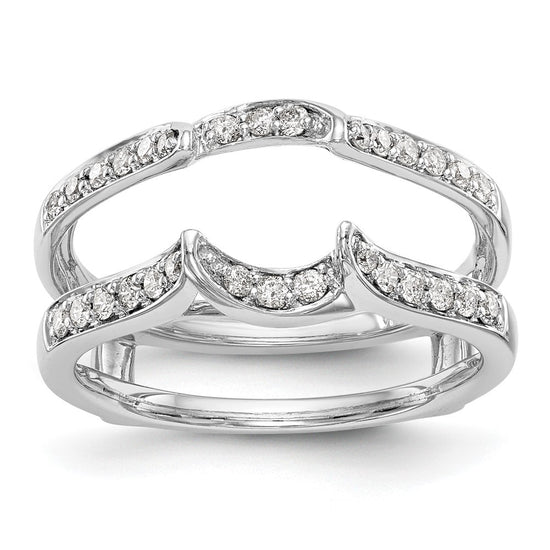 14K White Gold 1/3 carat Diamond Complete Ring Guard