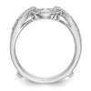 14K White Gold 1/5 carat Diamond Complete Ring Guard