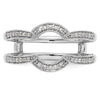14K White Gold 1/5 carat Diamond Complete Ring Guard